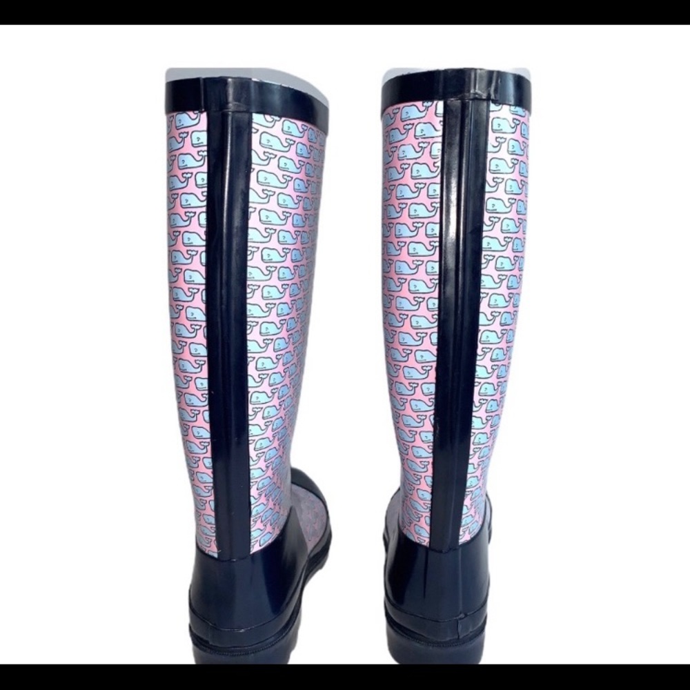 Vineyard Vines Rain Boots Sz 6 - Picture 2 of 4